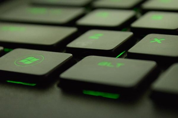 Windows pc key on keyboard.